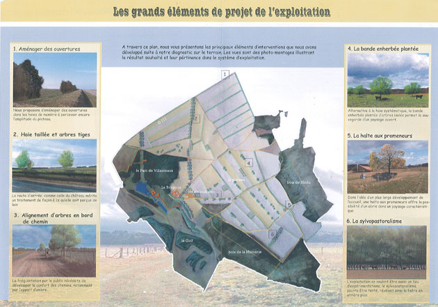 Plan paysage sur l’exploitation de Villarceaux