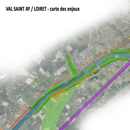 Covisibilités sur la Loire dans le Loiret
